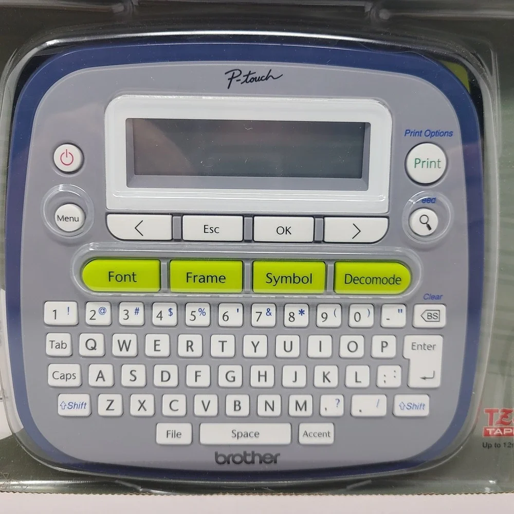 Brother P-Touch PT-D200G Label Maker with Tape Home Office Labeling - Easy Use